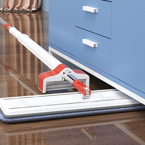 Realida Nhựa Lau Phẳng Đầu Có Thể Gập Lại Bụi Lau Tấm Sàn Làm Sạch Phẳng Lau Khung Cho Ướt Khô Làm Sạch Sàn - Product Image 2