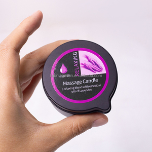 น้ำมันนวดตัวกลิ่นหอมหลากหลายชนิด เทียนนวดตัวหอม/เวล่า/เคอร์เซ/บูจีส์ ในโถพร้อมพวยกา - Product Image 3