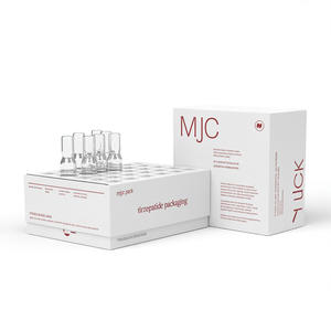 Boîte d'emballage de flacon de peptides en papier couché, impression en relief, luxe pour la présentation de flacons de peptides, boîte cadeau - Product Image 1