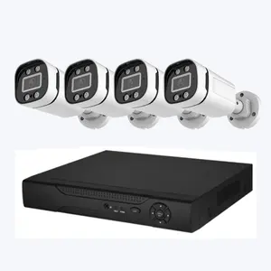 AHD DVR kit completo Color Night Vision bala Camera Plastic Surveillance Systems 4CH 1MP 2MP DVR CCTV Camera System