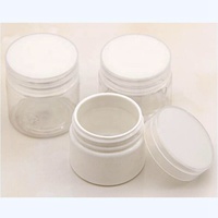 Pot en plastique PP bleu transparent givré blanc de 12,5 g 15 g 20 g 30 g pour crème pour les yeux cosmétique avec couvercle à vis