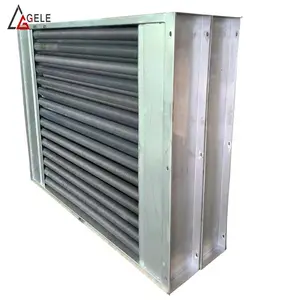 Water Air Cooled Finned Condenser Copper Tube Heat Exchanger for Cooling Plants
