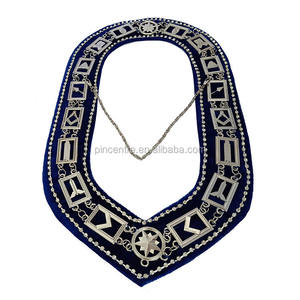 Masonic Regalia Knights Nights 레드 벨벳 템플러 체인 칼라 - Product Image 6