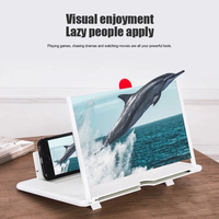 Oem12 Inch 5d Hd Mobile Smartphone Screen Magnifier Mobile Phone Screen Magnifier Video Amplifier Pulling Out Phone Holder Stand