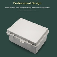 Boîte de jonction en plastique ABS étanche IP65 couvercle rabattable de type boucle joint étanche boîtier d'instrument de protection pour PC extérieur