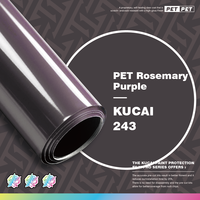 Film adhésif pour voiture KUCIA 1,52*17 mètres, vinyle PET Rosemary Purple, enveloppement complet de la voiture, coût 1,52*17 m/rouleau