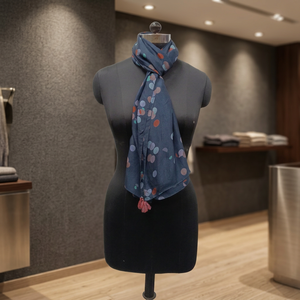 Women's Long <b>Silk</b> Polka Dot <b>Scarf</b> Lightweight Daily Wear All Seasons Fashion Accessory - Product Image 3