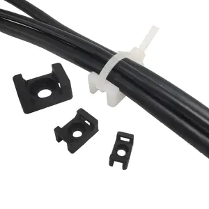 M5 nylon cable tie base plastic cable tie holder saddle type tie mount