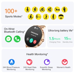 Yawell Chất Lượng Cao Phụ Nữ Thông Minh Đồng Hồ Không Thấm Nước Montre Connecte Thông Minh Đồng Hồ Phụ Nữ Vàng Thông Minh Đồng Hồ Cho Phụ Nữ Không Thấm Nước - Product Image 5