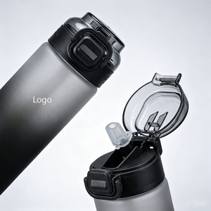 ขวดน้ำพลาสติกแบบไล่สี 700 มล. ฝาปิดแบบกด ปลอดสาร BPA สำหรับกิจกรรมกลางแจ้ง ท่องเที่ยว ผู้ใหญ่ - Product Image 4