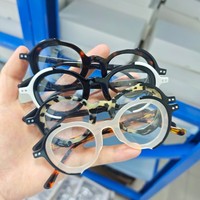 Monturas Ópticas de Acetato Laminado Modernas y Elegantes, Monturas de Gafas Unisex Cuadradas de Aro Completo, Duraderas, Modernas y de Alta Gama