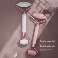 Bâton de massage double tête en cristal de poudre, outil de beauté et de rasage pour le visage, masseur non-jade pour le soin de la peau