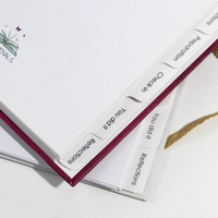 OEM impression de carnets planificateur personnalisé à couverture rigide durable impression de carnets de journaux hebdomadaires et mensuels avec bande élastique pour le bureau