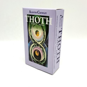 JP130 Suministro directo <span class=keywords><strong>de</strong></span> fábrica Impreso personalizado Kabbalistic y Astrological 78 Card <span class=keywords><strong>Tarot</strong></span> Deck the Book of Thoth - Product Image 1