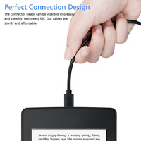 Kabel Data mikro USB 480 kepang, kabel Data cepat mengisi daya tembaga murni 2.0 Mbps kecepatan tinggi 1M untuk ponsel Android untuk S7 Printer
