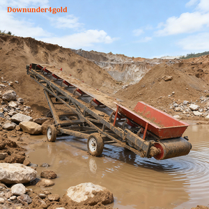 Planta de Lavagem de Ouro Portátil de Baixo Custo de Manutenção Trommel de Ouro Grande Escala Sistema de Energia Integrado para Processamento Aluvial - Product Image 3