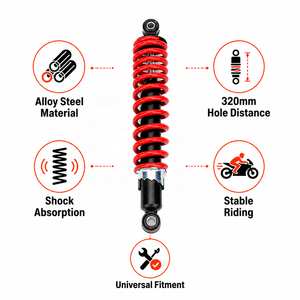 <span class=keywords><strong>Amortisseur</strong></span> arrière de 320 mm adapté aux quads, motos tout-terrain, karts, scooters et karts de golf chinois de 110cc, 150cc, 200cc, 250cc - Product Image 5