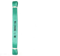 Sangle de levage plate en polyester certifiée CE, 2 tonnes, robuste et durable, vente en gros d'usine pour palans industriels