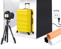 80*80*80 cm Boîte à lumière Portable Softbox Photo Lightbox Tente avec 3 couleurs de fond pour Studio Photographe Boîte LED Lumières