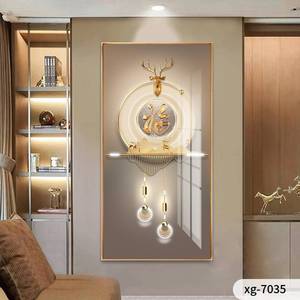 Stile moderno decorazione della casa grande parete di stampa di cristallo porcellana pittura macchina con telaio - Product Image 5