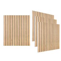 Panel Kayu Slat dinding akustik Modern, kedap suara Interior Panel kayu Riflaj dengan kemampuan solusi desain grafis