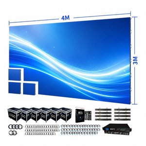 Système complet de location de scène 4m x 3m, écran LED 4K P5, étanche IP65, lisible en plein soleil, toile de fond pour événements, package clé en main - Product Image 1