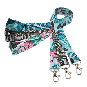 Cordón de poliéster personalizado Lebei con gancho de sublimación serigrafía correa para el cuello teléfono y titular de la tarjeta de identificación llavero - Product Image 1