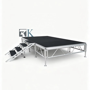 Lightweight Aluminium Alloy Portable Stage Platform Truss Stage with Custom Dimensions for Indoor Outdoor Events - Product Image 1