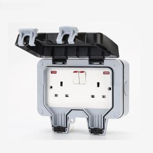Waterproof Dual <strong>Socket</strong> with <strong>Switch</strong>, Universal Plug Outdoor Waterproof Charging Industrial Single <strong>Socket</strong>