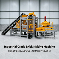Machine à blocs creux en béton entièrement automatique QT4-15, machine à mouler des briques emboîtables pour les nouvelles usines de matériaux de construction