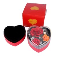 Coffret Cadeau Rose Éternelle Haut de Gamme en Forme de Cœur, Créatif et Exquis, Idéal pour Anniversaire, Saint-Valentin, Fête des Mères - Vente Flash Transfrontalière