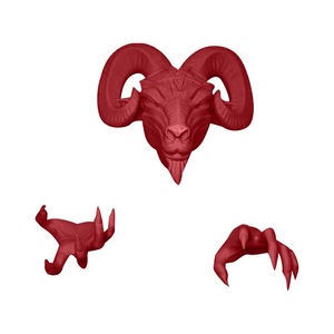 ของตกแต่งผนังรูปหัวกระทิงเรซิ่น สีดำ สไตล์เรียบง่าย ของตกแต่งบ้าน ของขวัญ ของประดับตกแต่งภายในและภายนอก - Product Image 2