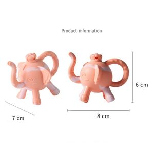 Baby Silicone Party <b>Gift</b> Tether Bag Soft <b>Elephant</b> Food Grade Toy - Product Image 3