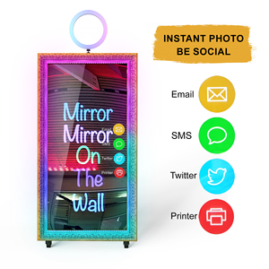 Photomaton rétro miroir magique 65'' Meilleure vente Lumière LED <span class=keywords><strong>Impression</strong></span> <span class=keywords><strong>instantanée</strong></span> HD Compatible avec les appareils <span class=keywords><strong>photo</strong></span> reflex pour mariage et fête - Product Image 4