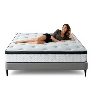 Colchón de Muelles Ensacados Independientes Silencioso de 3 Zonas, Tamaño King/Queen, Transpirable, para Hospital/Hotel, Tejido de Punto de 280g/m, Diseño Moderno - Product Image 1