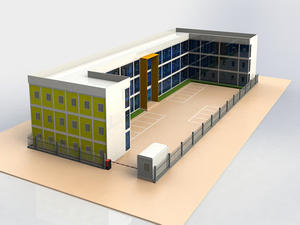 Prix direct usine – Hôtel modulaire à installation rapide pour locations de vacances, 40/20 pieds avec <span class=keywords><strong>salle</strong></span> de bain – Bâtiment modulaire - Product Image 4