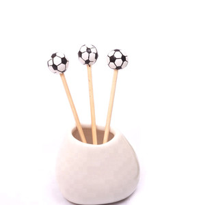 ไม้ไผ่ขนาด4.7นิ้วสำหรับตกแต่งลายฟุต<span class=keywords><strong>บอล</strong></span>อุปกรณ์สำหรับงานเลี้ยงบุฟเฟ่ต์ไม้ไผ่ปฏักงานค็อกเทล - Product Image 2