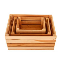 Offre Spéciale caisses de rangement en bois ménage livre bouteille de vin tri panier de rangement en bois