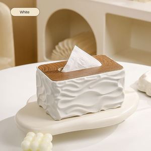 Boîte à mouchoirs de bureau <span class=keywords><strong>en</strong></span> <span class=keywords><strong>plastique</strong></span> moderne et durable, grande capacité, pour la maison, le salon, boîte de rangement pour serviettes - Product Image 6