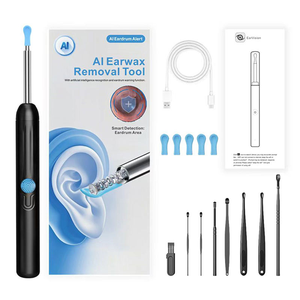 2026 Home Use Portable <b>Wifi</b> Otoscope <b>Camera</b> Visual Ear Cleaner AI <b>Smart</b> Electric Ear Wax Remover Tool With 6pcs Ear Spoon Heads - Product Image 4