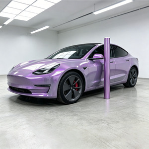 Revestimiento de vinilo <span class=keywords><strong>cromado</strong></span> para <span class=keywords><strong>coche</strong></span>, colores púrpura, verde, rosa, azul, superbrillante, camaleón, 1,52x18M - Product Image 1