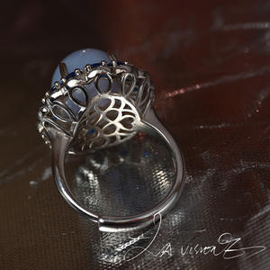 Anillo de Plata 925 con Incrustaciones de Cristal y Piedras de Imitación de la Serie Otherworld para Mujer - Product Image 2
