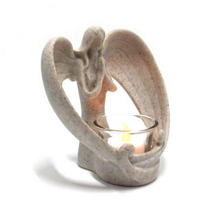 Portacandele in Resina a Forma di <span class=keywords><strong>Ali</strong></span> d'Angelo, Scultura Decorativa in Stile Fatato e Marino, Idea Regalo per Casa e Artigianato - Product Image 2