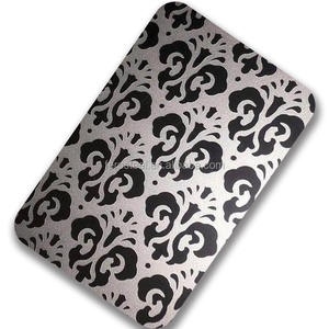 Feuille d'acier inoxydable décorative 4 x 8 1 mm, finition <span class=keywords><strong>miroir</strong></span> gravée BA, 201 304 316 430, anti-traces de doigts, découpe, soudage, pliage - Product Image 4