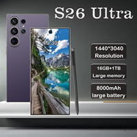 Smartphone Android 5G S26 Ultra Original 6,9 Inci 16GB+1TB Terlaris, Tidak Terkunci, Mendukung CDMA/LTE untuk Gaming