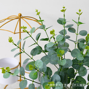 Planta de Eucalipto Laixing, 16 Cabezas, Verde Claro, Verde Oscuro, Flor de Seda, Decoración para Bodas, Accesorios para el Hogar - Product Image 2
