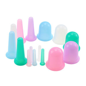 Silikon-Hijama-Tassen in Lebensmittel qualität Buntes wieder verwendbares Schröpfen-Therapie set für das Körper logo Face Lifting Schröpfen Schröpfen Set - Product Image 4