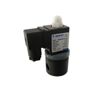 Katup Solenoid Plastik 2CR Piston-rod Tahan Korosi 2/2 Arah Port 1/8" 0-8 Bar PVC DC24V AC220V