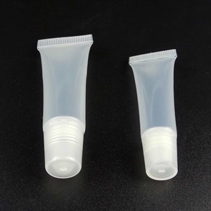 Portable Empty Lipgloss Squeeze Tube 10ml 15ml Plastic clear Cosmetic <b>Containers</b> Travel Tubes - Product Image 2
