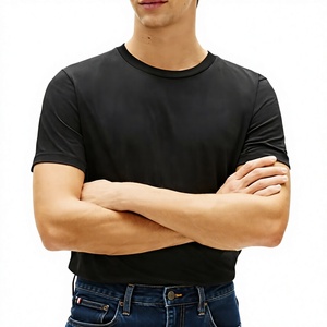 Men Casual Blank <b>Plain</b> Short Sleeve <b>Tshirt</b> 100% Polyester Quick Dry Breathable Custom Logo Sport Running Regular Fit - Product Image 1